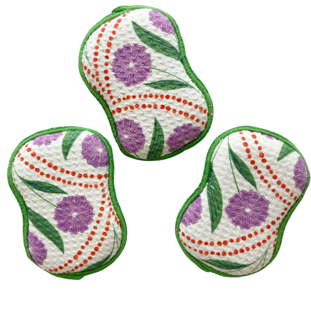 RE:usable Sponges (Set of 3) - RJW Soiree Sponges &amp; Scouring Pads Once Again Home Co. Cream  