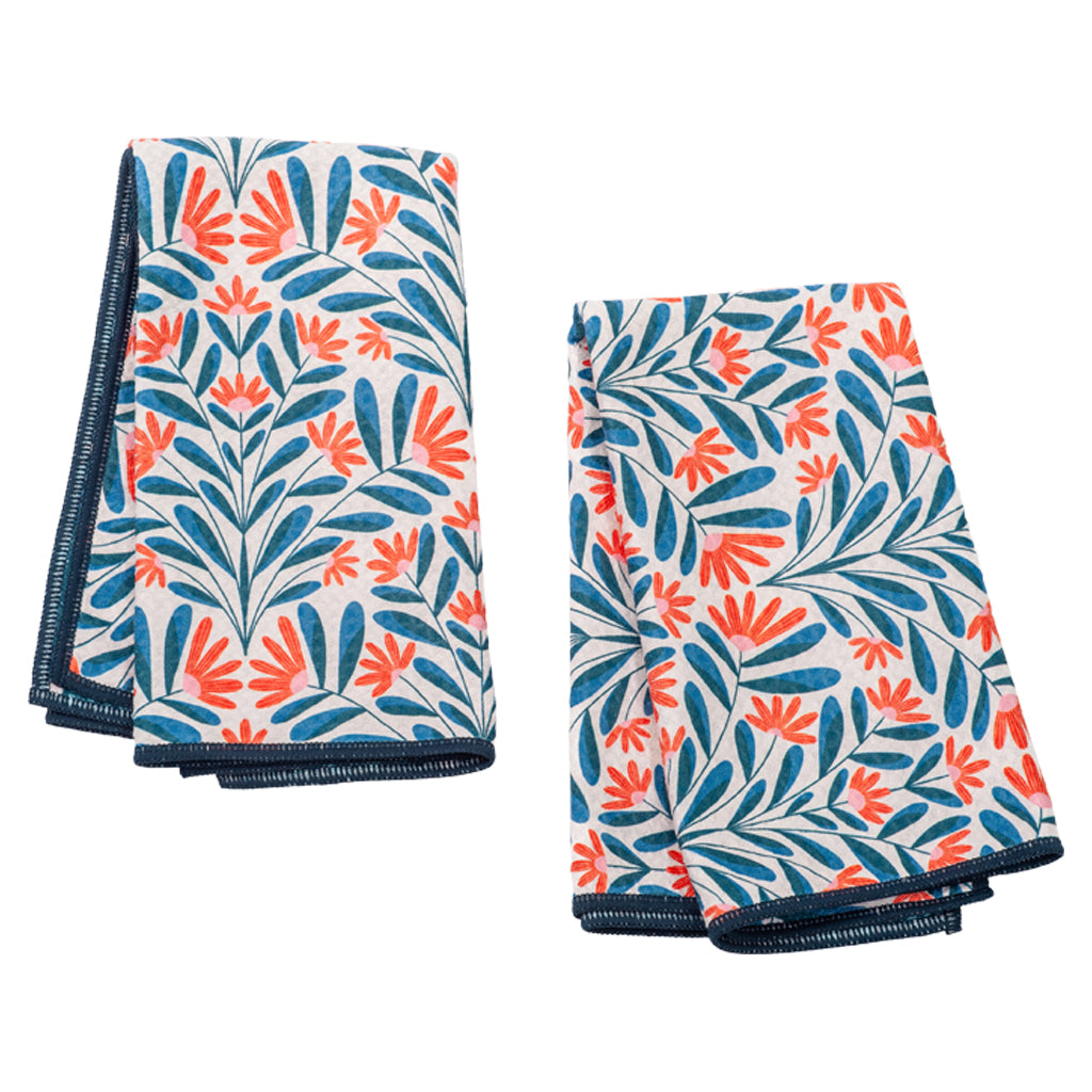 Biggie Towel (set of 2) reversible - RJW Sflora Table Linens Once Again Home Co. Eggnog  