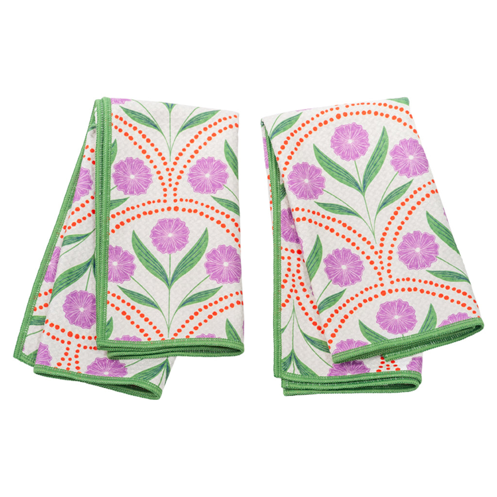 Biggie Towel (set of 2) reversible - RJW Soiree Table Linens Once Again Home Co. Cream  