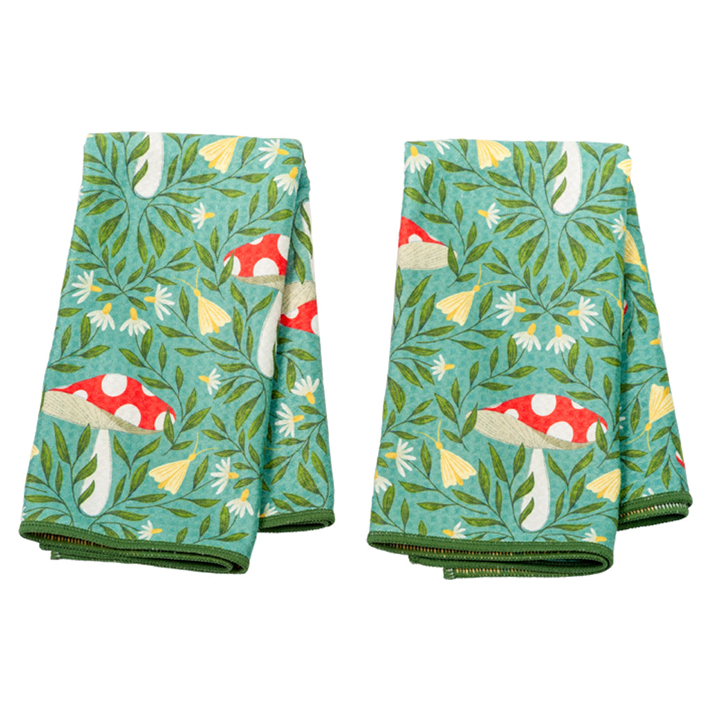 Biggie Towel (set of 2) reversible - RJW Undergrowth Table Linens Once Again Home Co. Herb  