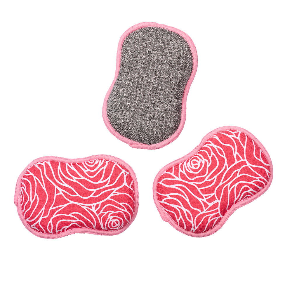 RE:usable Sponges (Set of 3) - Rose