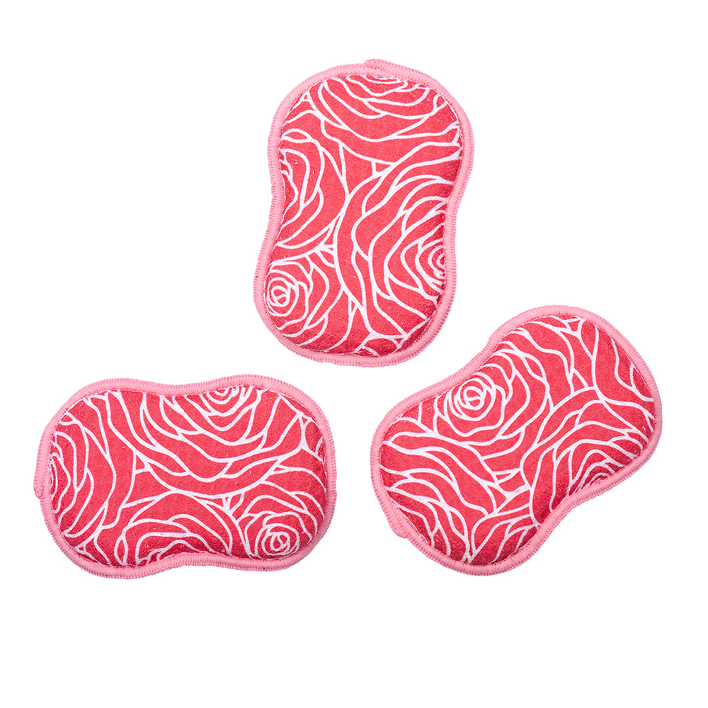 RE:usable Sponges (Set of 3) - Rose