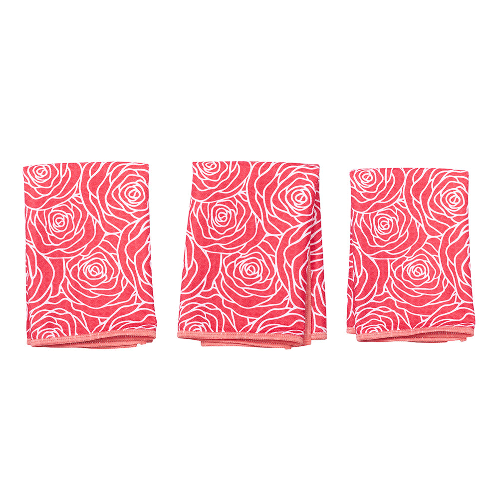 Mighty Mini Towel (Set of 3) - Rose