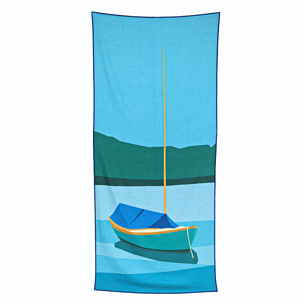 Journey Towel - Casey James The Sailboat Beach Towels Once Again Home Co. Teal  