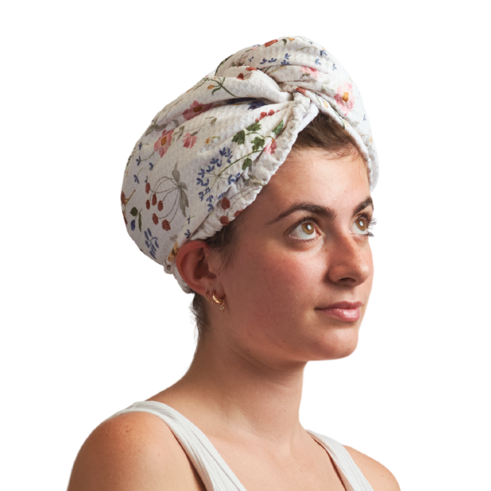 Hair Towel Wrap - Serenity Floral