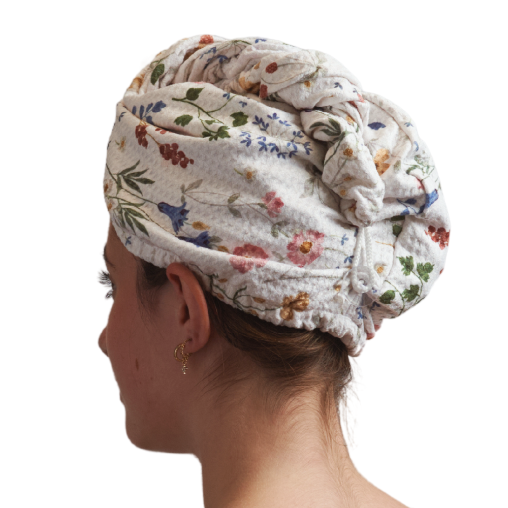 Hair Towel Wrap - Serenity Floral