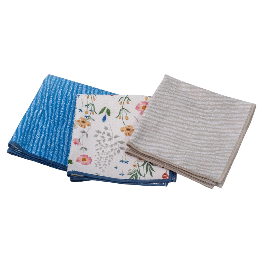 Assorted Mighty Mini Towel (Set of 3) -Serenity and Waves Kitchen Towels Once Again Home Co.   