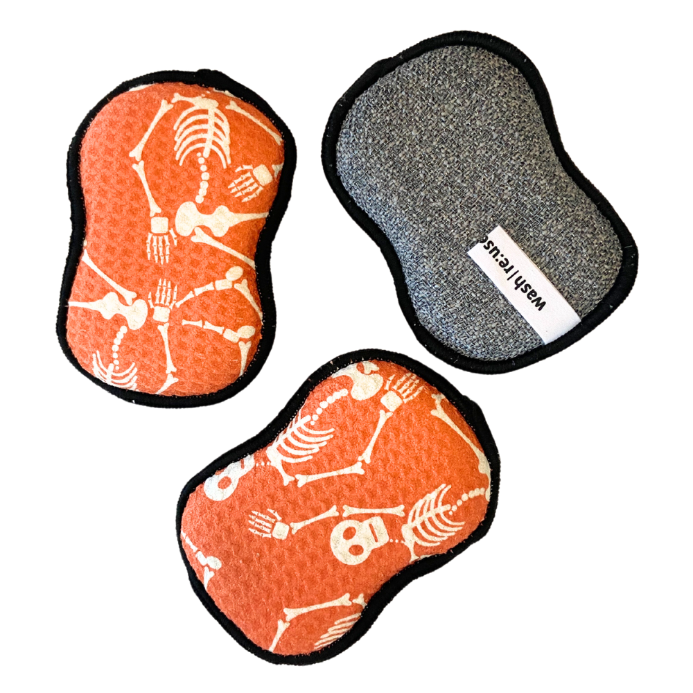 RE:usable Sponges (Set of 3) - Skeleton Sponges &amp; Scouring Pads Once Again Home Co.   