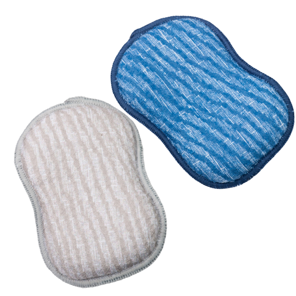 Assorted RE:usable Sponges (Set of 3) - Serenity and Waves Sponges & Scouring Pads Once Again Home Co.   