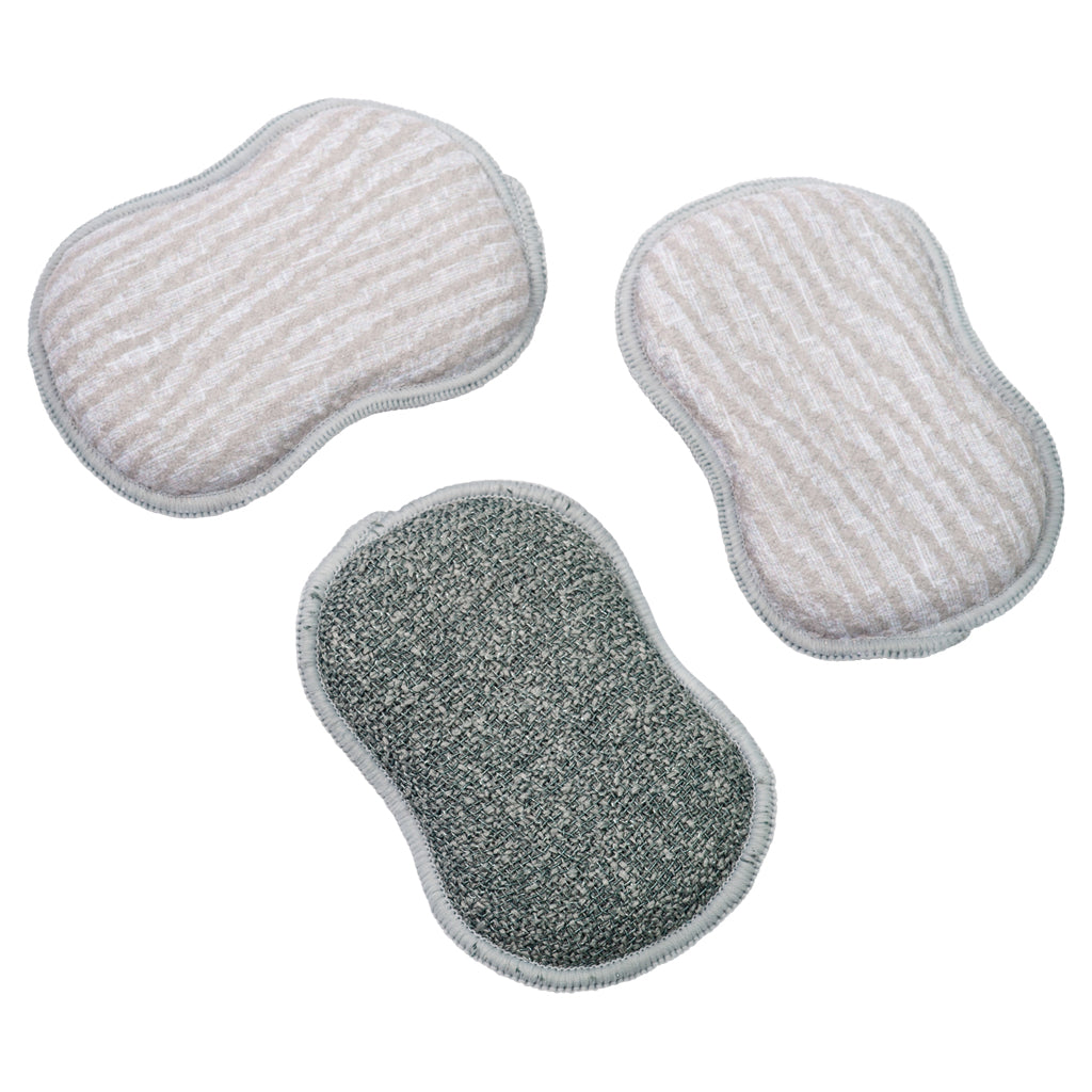 Assorted RE:usable Sponges (Set of 3) - Serenity and Waves Sponges &amp; Scouring Pads Once Again Home Co.   