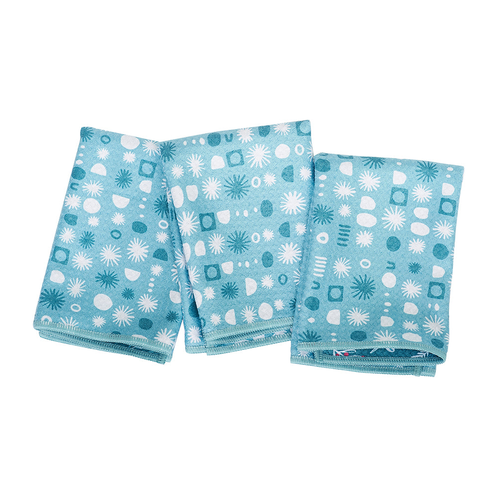 Mighty Mini Towel (Set of 3) Reversible - ZW Botanical Medley